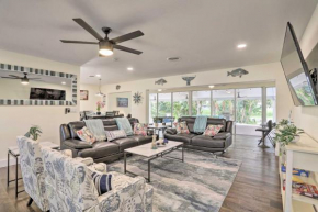 St Pete Retreat with Spacious Patio and Pond View